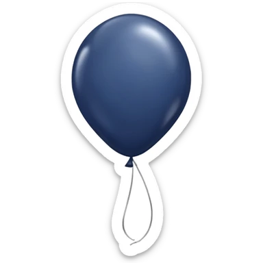 dark navy balloon sticker