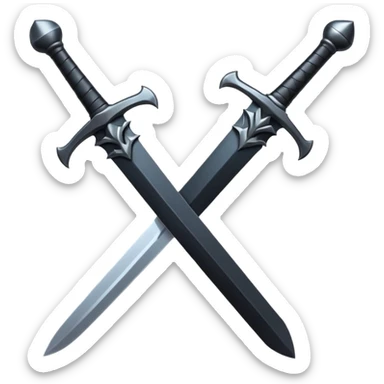 black sword sticker
