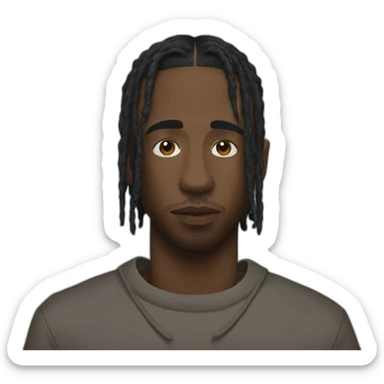 travis scott artist sticker