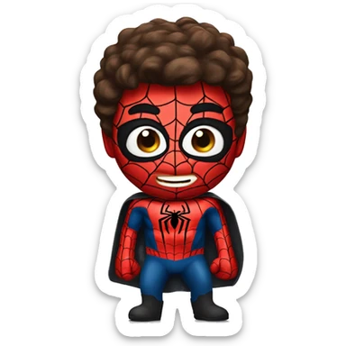 emoji spider-man  sticker
