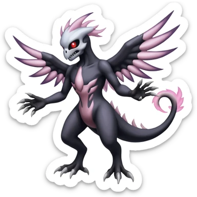 Duskull-Darkrai-Palkia-Fakémon-fusion (full body) sticker