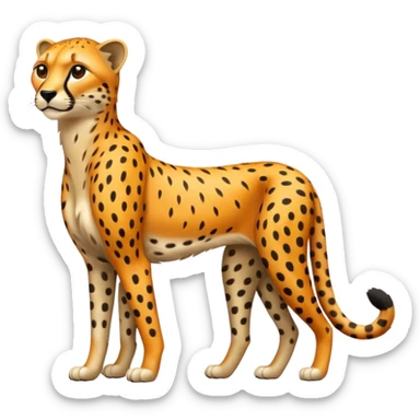 Emoji de un chita de cuerpo completo sticker