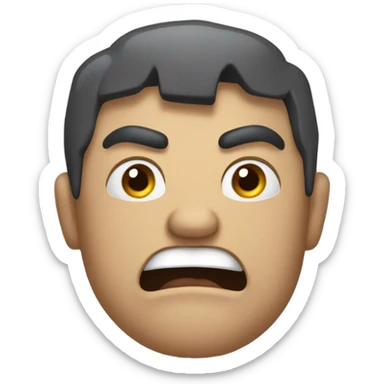 angry questioning person sticker