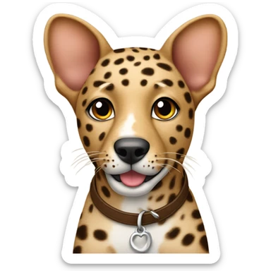Catahula leopard dog brown￼ sticker