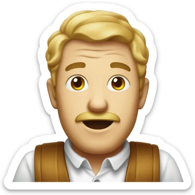 Bière avec un visage saoule  sticker