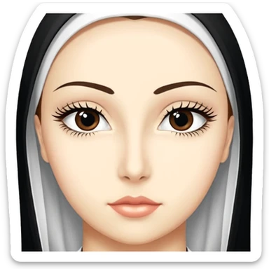 Gözleri kapalı, beyaz tenli ve siyah kıvırcık saçlı saç boyu orta omuzlarında bir kadın avatar, battaniyeye sarılmış halde beyaz bir Türk kahvesi fincanından içeceğini huzurla yudumluyor. sticker