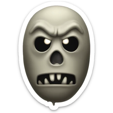 Scary faceless fallout monster  sticker