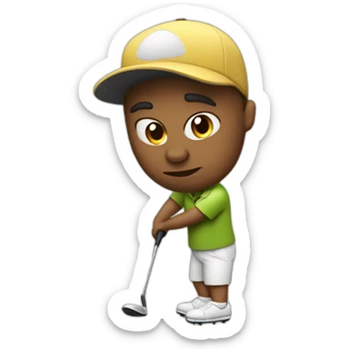 Ridiculous golfer sticker