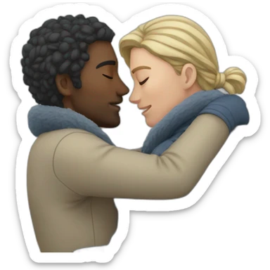 cold embrace sticker