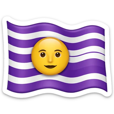 FLAG OF HISPANIC PEOPLE 🏳️💜☀️💜🏳️ sticker