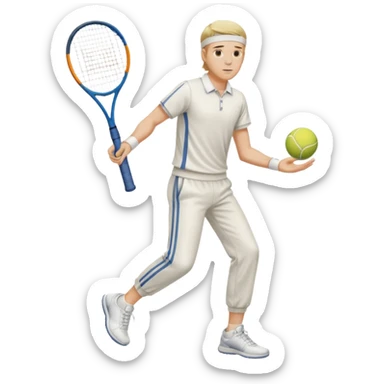 Male tennis long trousers sticker