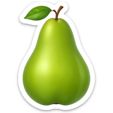 a realistic pear sticker