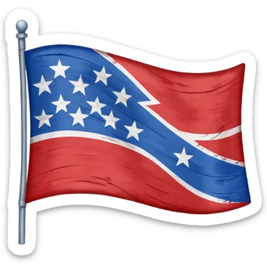 Rebel flag sticker