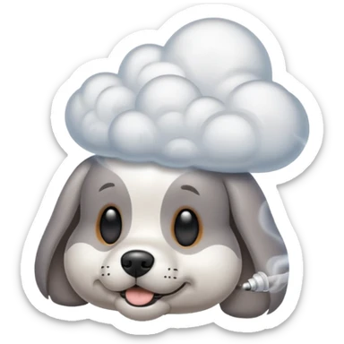 doggie smoke weed sticker