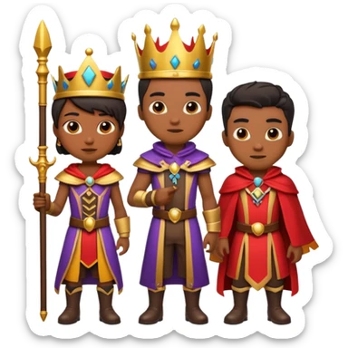Characters based off of Kingshot the mobile game. sticker