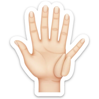 fingers crossed sticker