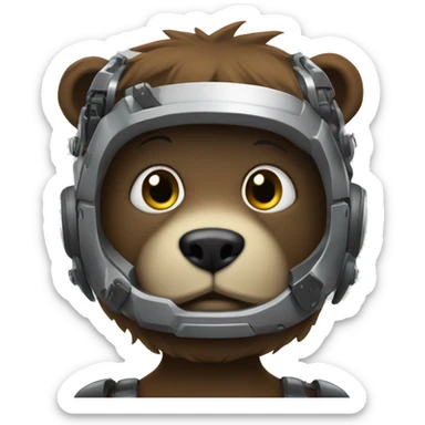 urso+cartola preta+robo sticker