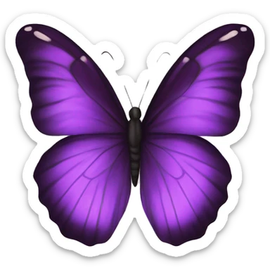 Butterfly purple sticker