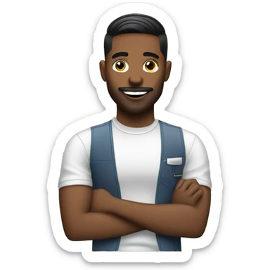 barber doing a fade sticker