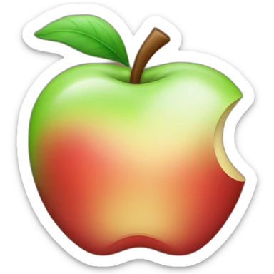 Apple logo on 2050 sticker
