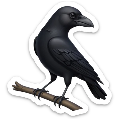 crow symbol  sticker