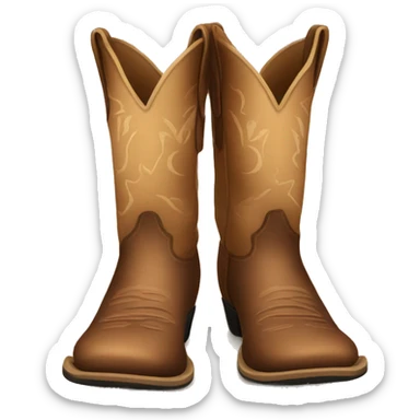 Cowboy boots sticker