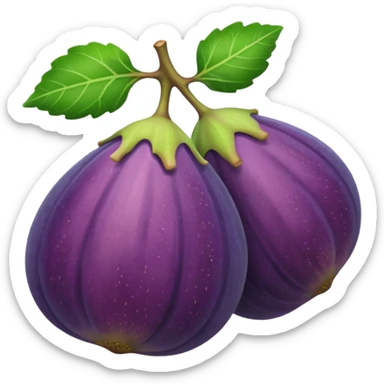 fig fruit sticker
