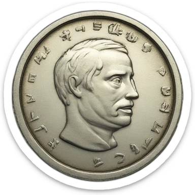 Moneda 5 pesetas sticker