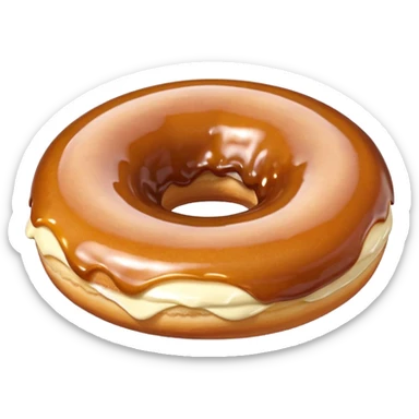plain donut sticker