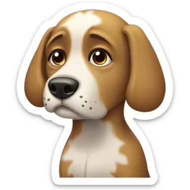 Perro triste sticker