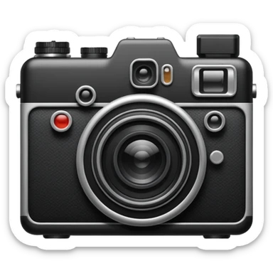 Camera retro sticker