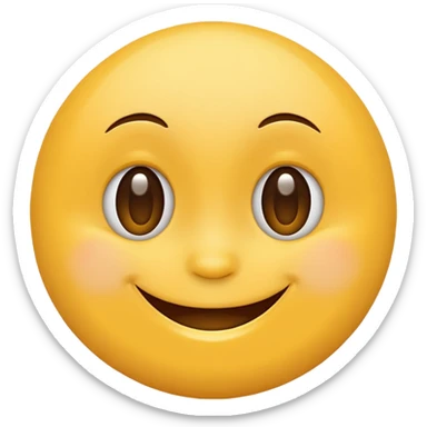 Happy face sticker