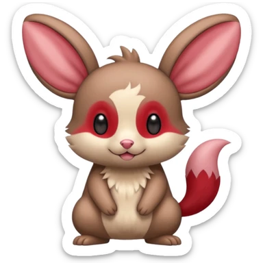 Teddiursa-Minccino-Plusle-fusion  sticker