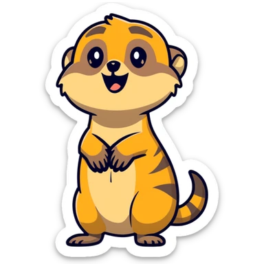 Meerkat saying you’re welcome  sticker