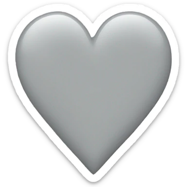 gray-pink heart sticker