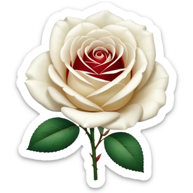 White rose emoji  sticker