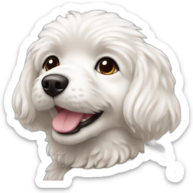 Perro bichón maltés sticker