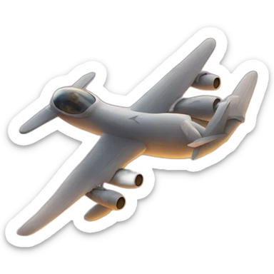 Plane fly towards two towers sticker