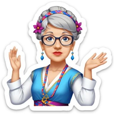 Traditional Dancer sticker