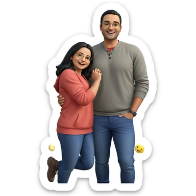 happy moments in nature sticker