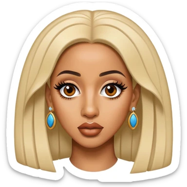 ultra realistic cardi b sticker