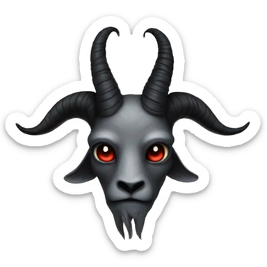 Cute Baphomet, as above so below, sticker