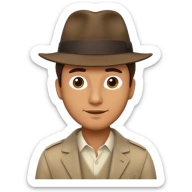 Fedora Hat Man sticker