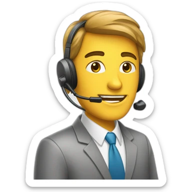 atendente telemarketing sticker