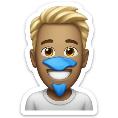 Blue tick like instagram  sticker