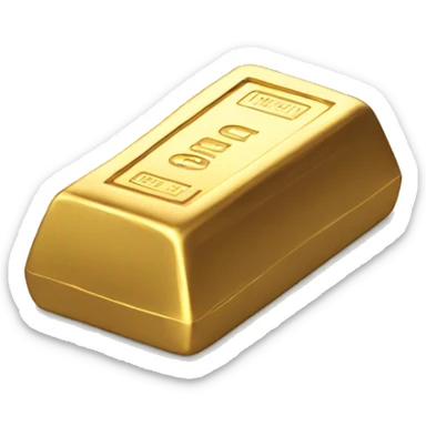 gold bar front sticker