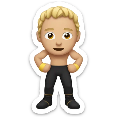 Make an emoji off the wrestler relishing reroute sticker