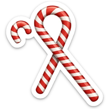 check mark with a candy cane pattern sticker
