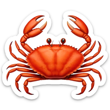 Cooked crab meal sticker