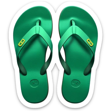 dark green chanclas sticker